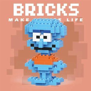 Octopus model building block puzzle toy micro particle assembly